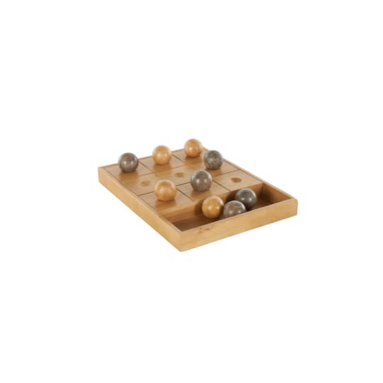 Brown Decorative Wooden Board Game Set
